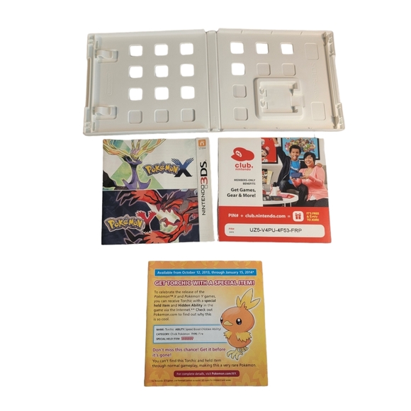 Nintendo 3DS Pokémon Y Case With Inserts Only No Game - Case Only - Picture 5 of 6